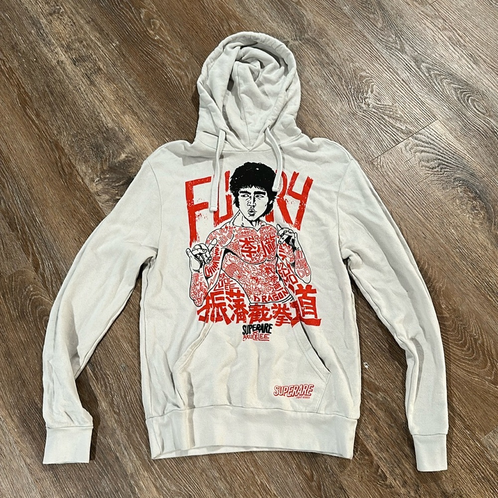 Superare x Half Sumo Bruce Lee Hoodie Stone Gray Men S Fight Goods Martial Arts